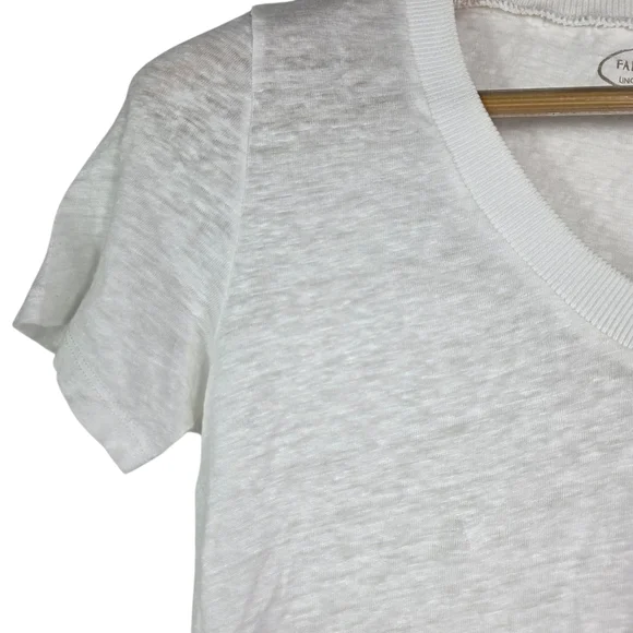 Falconeri Linen V neck basic tee - Picture 4 of 10